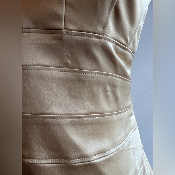 Cache Gold halter dress size 2 - Picture 3 of 9